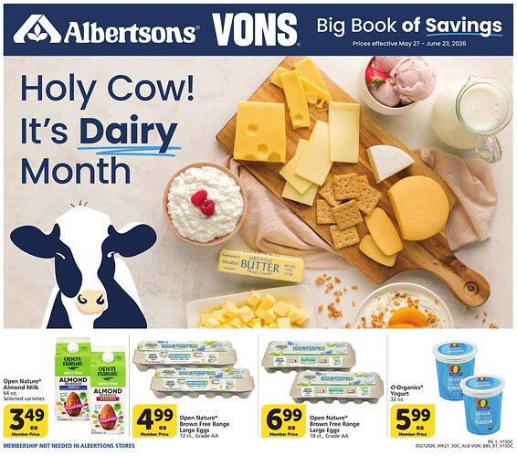 Vons weekly ad page 1
